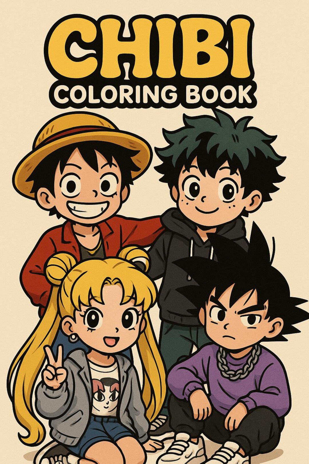 Anime Icons Coloring Book | Chibi Slay Street Fashion Style | Printable ...