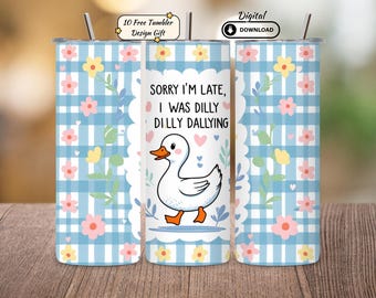 Goose Tumbler Wrap, Retro Sublimation Design (Digital Download)