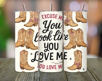 Cowboy Boot Tumbler Wrap: Western Sublimation Design (PNG Digital Download)