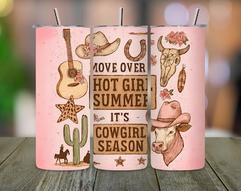 Rustic Cowgirl Tumbler Wrap: Western Boots Sublimation Design (PNG Digital Download)