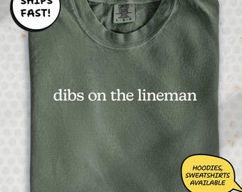 Funny Lineman Wife Shirt, Comfort Colors Tee