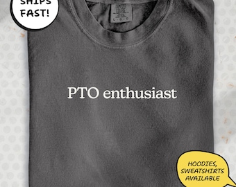 PTO Shirt: Funny Out-of-Office Comfort Colors Work Tee | LT141