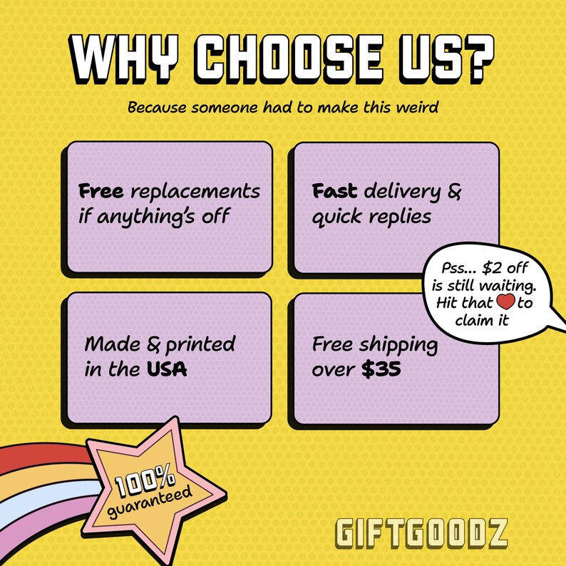 a poster with a rainbow and stars on it