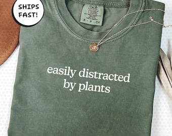 Comfort Colors Shirt Plant Mom, grappig botanisch T-shirt