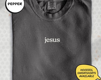 Camiseta de Jesús con colores cómodos, camiseta extragrande con fe cristiana