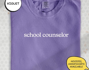 School Counselor Cotton Tee: Classic Education Professional Shirt | LT843