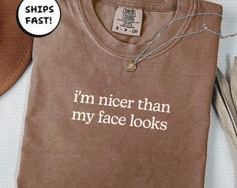 Comfort Colors Funny Sarcastic Tee, Witty Quote Shirt