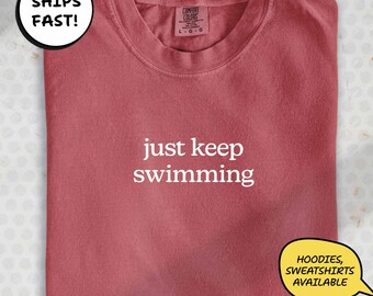 Funny Swimming Shirt: “When You Can Fly” Swim Team Graphic Tee | LT10