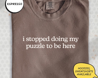Puzzle Lover Shirt – Funny Jigsaw Tee | LT577