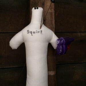 Squirt, voodoo doll, fiber art, sculpture image 3