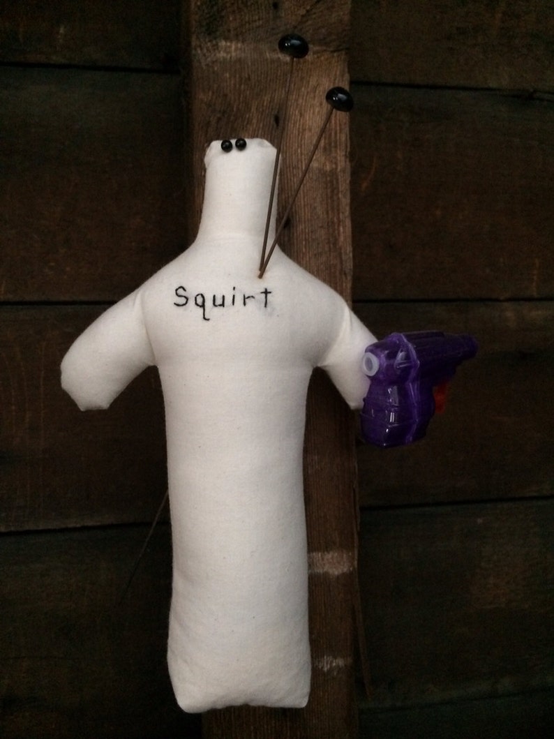 Squirt, voodoo doll, fiber art, sculpture image 3