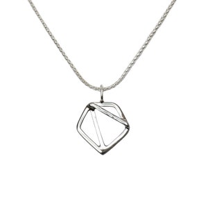 Mini Pentagon Necklace | Sterling Silver Necklace, Silver Necklace, Sterling Silver Pendant, Pentagon Pendant, Minimalist Necklace