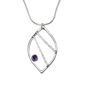 Crossbar sale birthstone necklace