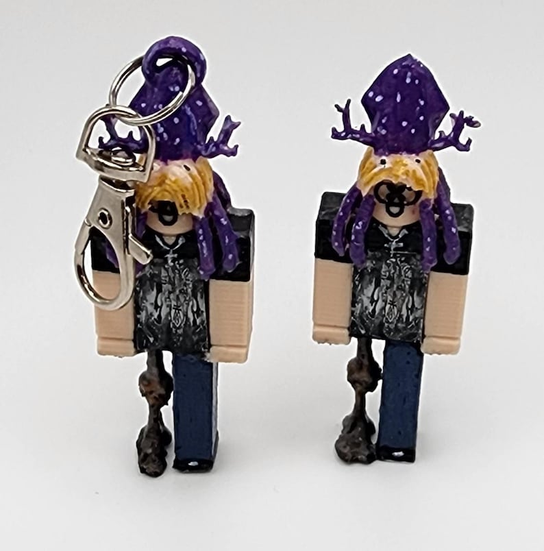 Custom Roblox Avatar Character Keychain and Mini Figure - Etsy