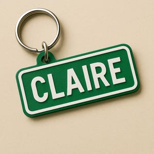 Custom Name Street Sign Keychain