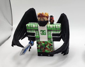 Custom Roblox Avatar Character Keychain and Mini Figure