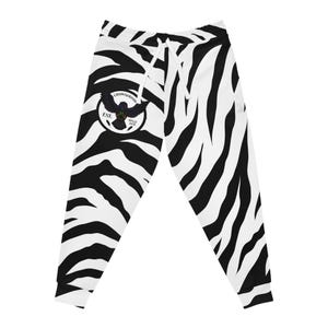 Crowgodshi witte atletische joggingbroek met tijgerprint