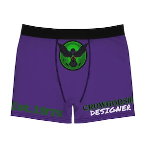 Men&#39;s Purple CD Est.1979 Boxer Briefs