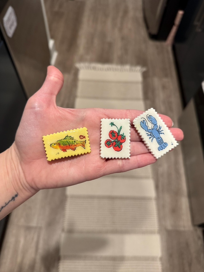 Handmade Clay Fridge Magnets: Quirky Kitchen Decor - Etsy
