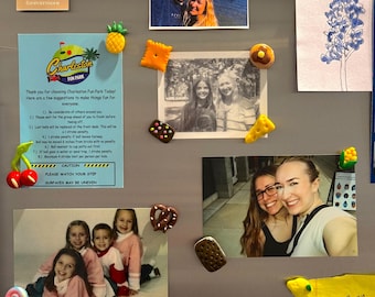 Handmade Clay Fridge Magnets: Quirky Food & Dessert Decor