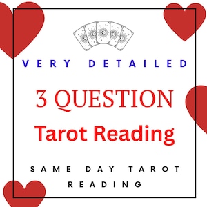 Lecture de tarot à 3 questions le même jour | Des analyses de tarot intuitives et précises | Guide de Tarot d'Urgence | Lecture rapide du tarot personnalisé