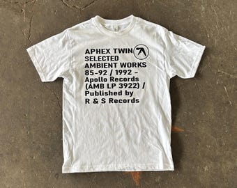 Aphex Twin Selected Ambient Works T-shirt - Etsy
