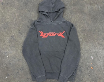 Sudadera con capucha con logotipo homogéneo vintage de Björk