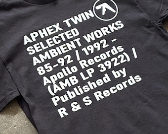 Aphex Twin Selected Ambient Works T-shirt - Etsy