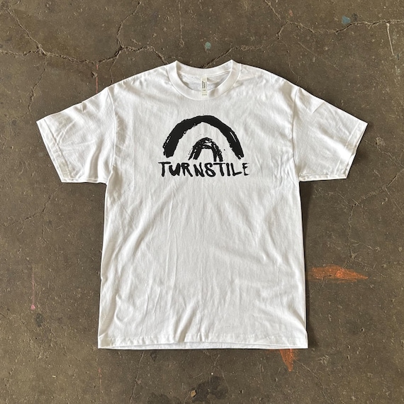 Turnstile Double Rainbow Graphic T-shirt - Etsy
