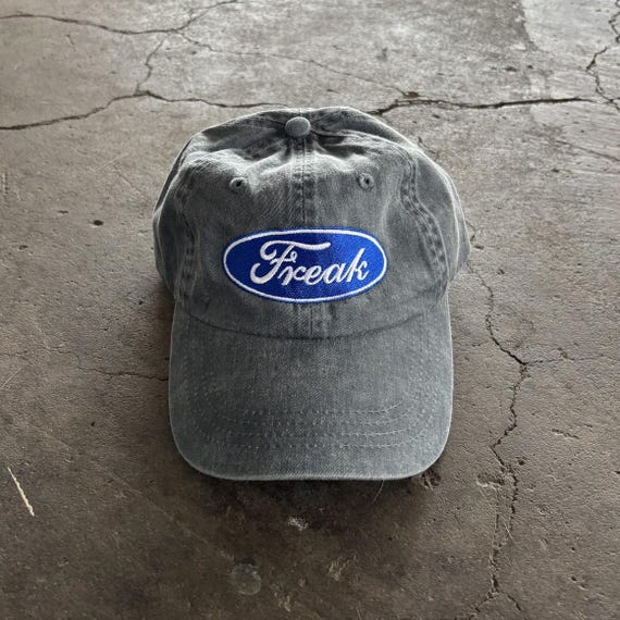 帽子 Vintage Ford 5 Panel Logo Cap 80s 90s Freak Ford Logo Parody Vintage Wash Dad Hat - Etsy