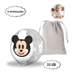 BABIVA® Gehoorbescherming Baby -Peuter-Kind -Gehoorbescherming - Oorbeschermers kinderen - Verstelbaar – Ademend&Wasbaar - 25 db-Met Cartoon