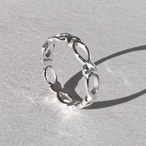 Stunning Fish Eternity Ring | Trendy Silver Fish Eternity Band | Perfect Ocean Gift | Everyday Wear Ring | Fish Ocean Ring