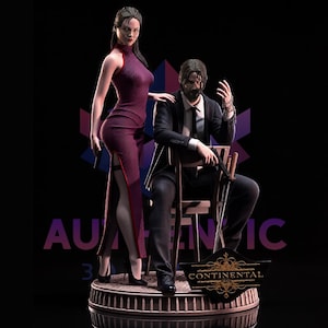 John & Eve Diorama Inspired John Wick Ballerina | Action Movie 3D Print STL File