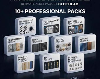 Procreate Ultra Bundle | 10+ Professional Design Packs | Ultimate Asset ...