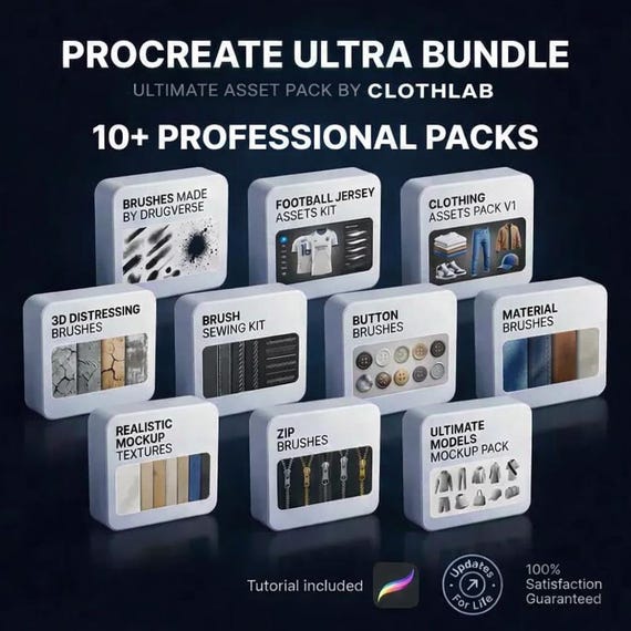 Procreate Ultra Bundle | 10+ Professional Design Packs | Ultimate Asset Collection