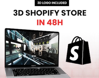 3D Shopify-butiksinstallation på 48 timmar | Konverteringsoptimerat tema ingår
