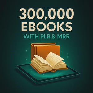 300,000+ Ebooks Mega Bundle, PLR & MRR Resellable, Ebook Collection, Bulk Ebook Pack, Online Resource (Digital Download)