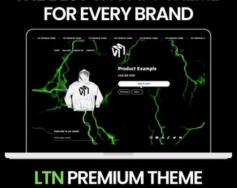 LTN Streetwear Shopify-tema 2.0, klädmärke Ange sidmall
