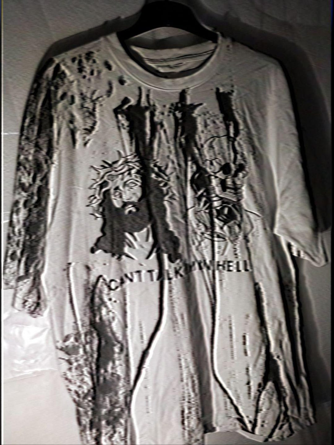 Black Gothic Skull Ornament Rock T Shirt main image 0