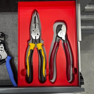 Aangepaste Gridfinity Toolbox-inzetstukken | Modulaire lades | Precision Fit-gereedschapsbak | Organisatie van winkel en garage