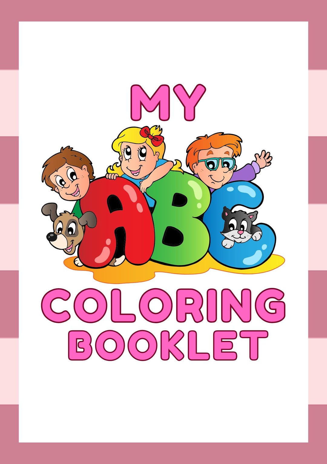 Printable ABC Coloring Book for Kids – Alphabet Letters A to Z – Fun ...