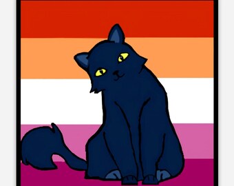 Lesbian cat sticker