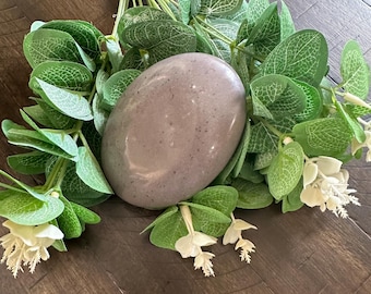 Handgemaakte mahonie teakhouten geurzeep voor heren: hydraterende zeep met kokosolie