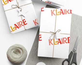 Personalized Gift Wrap Papers, Custom Wrapping Paper, Holiday Gift Wrap, Unique Gift Packaging, Birthday & Celebration Wrapping