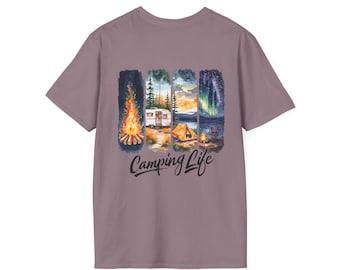 Camping Life T-Shirt: Soft Cotton Adventure Tee, Nature Lover Gift