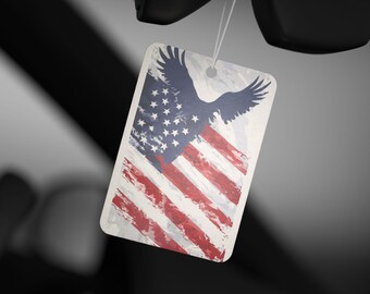 Vaterhafter Adler Auto-Lufterfrischer: USA-Flaggen-Dekor, neuer Autoduft