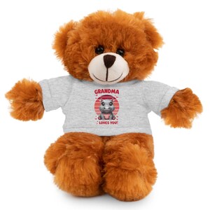Custom Stuffed Animal Gift, Plush Toy with Tee, Personalized Teddy Bear, Cute Keepsake, Birthday Gift for Grandma, Love [...]