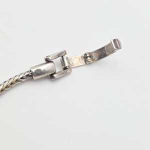 BRIGHTON 'Meridian Blaze' Bracelet Pavé Crystals Silver Plate Wheat Chain 7" image 6