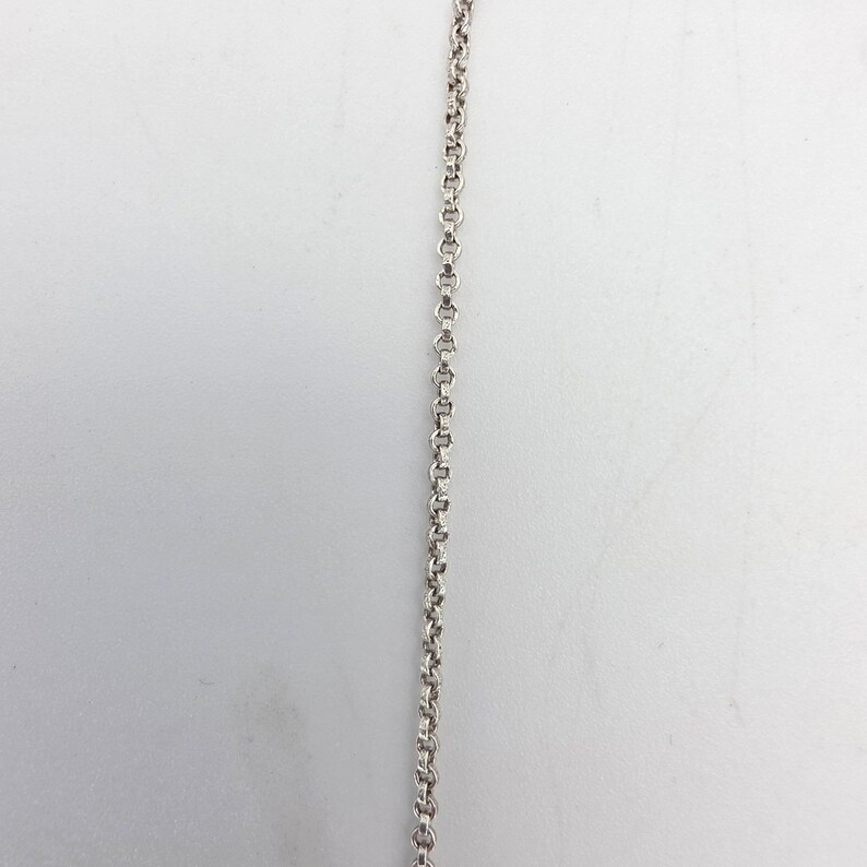 BRIGHTON "Meridian Aurora" Necklace Amber Crystal Silver Plate Rolo Chain 18" image 4