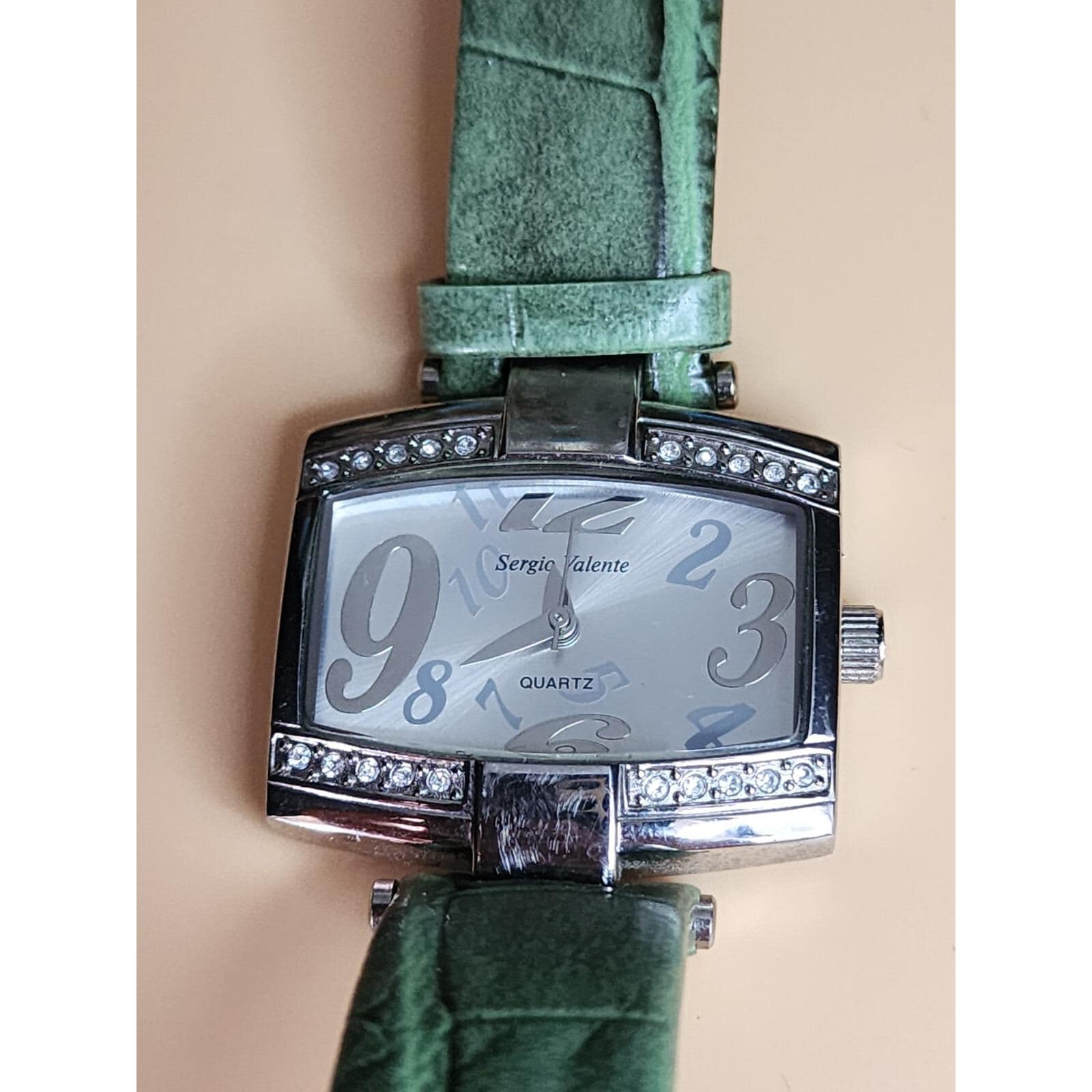 Sergio Valente SV Diamond Quartz Classic Watch Vintage Sergio Valente Diamond Accented Dial | Mercari main image 2